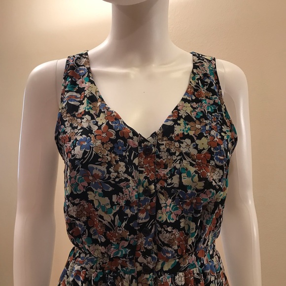 Cotton On Sleeveless Floral Dress High Low Hemline - Picture 5 of 15